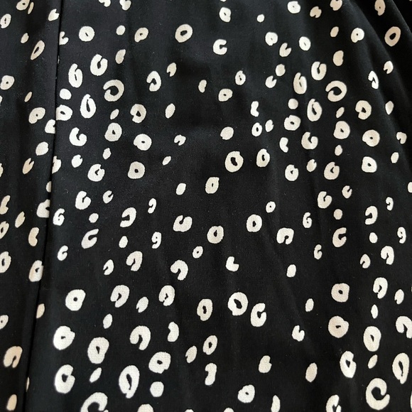 White Birch Black with Small white Dot Pattern Stretch midi length Size 3X - Picture 4 of 16